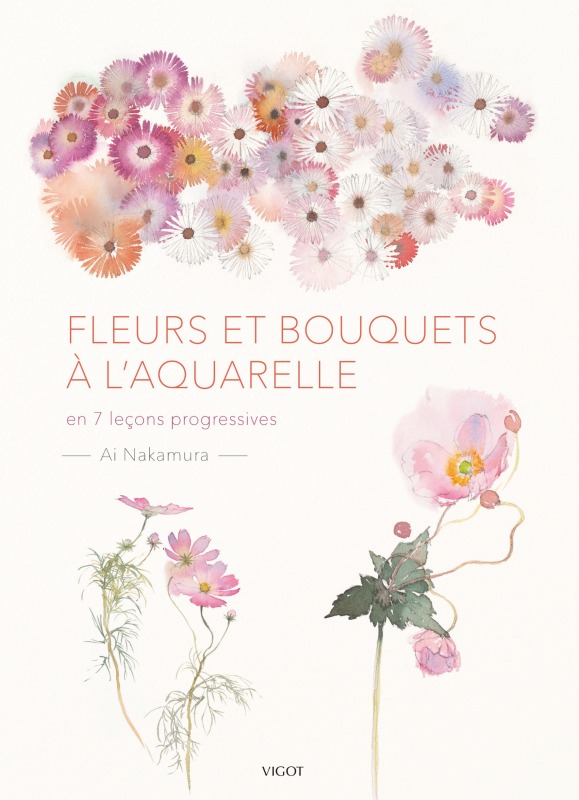 Könyv Peindre la fleur à l'aquarelle NAKAMURA AI
