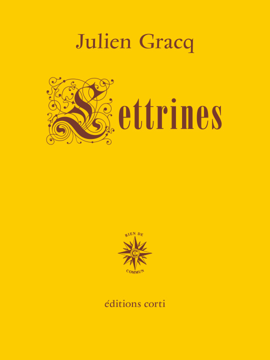 Book LETTRINES GRACQ JULIEN