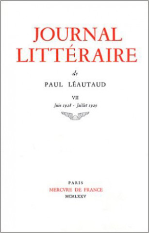 Buch Journal littéraire Léautaud