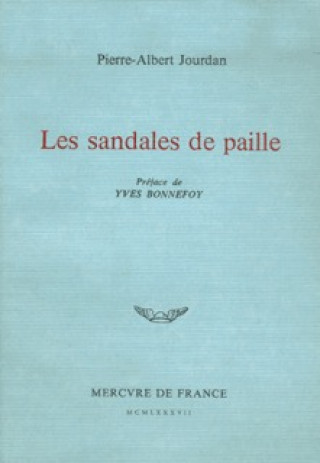 Kniha Les sandales de paille Jourdan