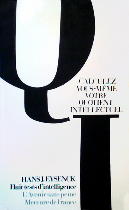Kniha CALCULEZ VOUS-MEME VOTRE QUOTIENT INTELLECTUEL Eysenck