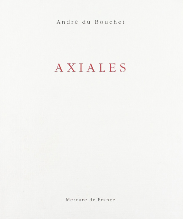 Book Axiales Du Bouchet