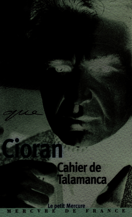 Kniha Cahier de Talamanca Cioran