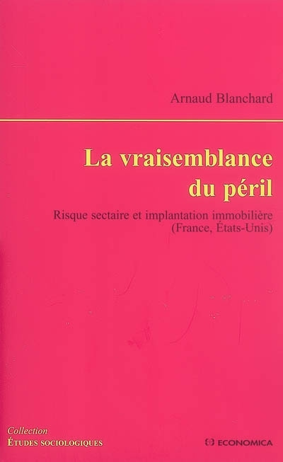 Kniha La vraisemblance du péril - risque sectaire et implantation immobilière Blanchard