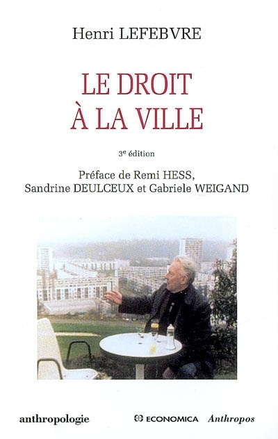 Kniha Le droit à la ville Lefebvre