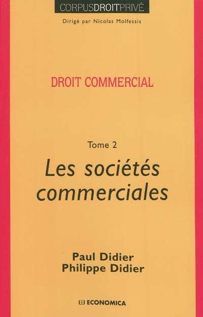 Knjiga Droit commercial Didier