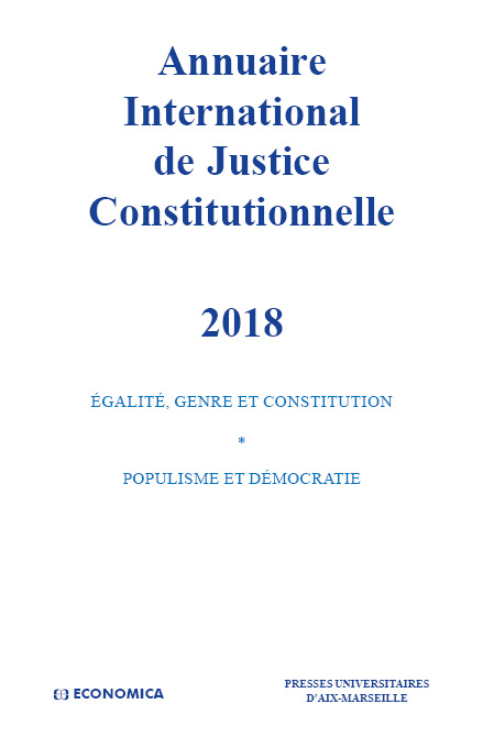 Carte Annuaire international de justice constitutionnelle 2018- VOL XXXIV 