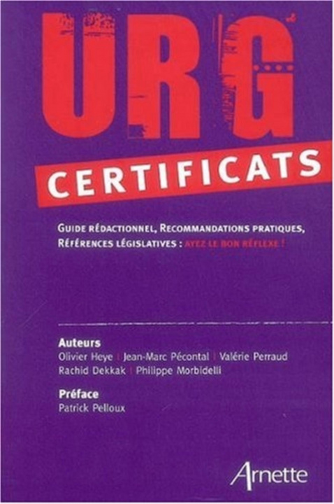 Kniha URG' Certificats Morbidelli