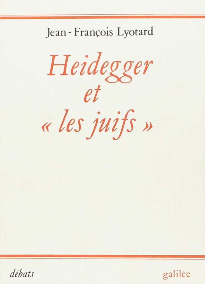Book Heidegger et les juifs Lyotard