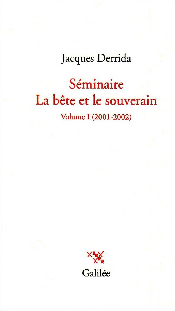 Kniha Séminaire la bête et le souverain T1 Derrida