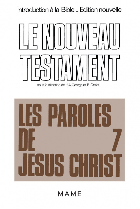 Książka Les paroles de Jésus-Christ Pierre GRELOT