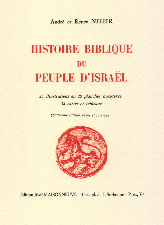 Kniha Histoire biblique du peuple d'Israel André
