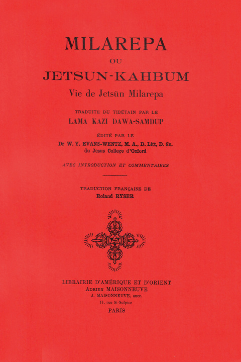 Könyv MILAREPA ou JETSUN-KAHBUM KAZI DAWA-SAMDUP (Lama)