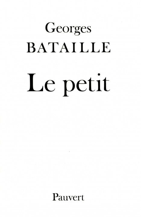 Book Le Petit Georges Bataille