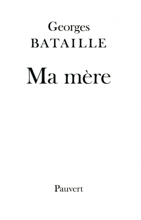 Knjiga Ma mère Georges Bataille