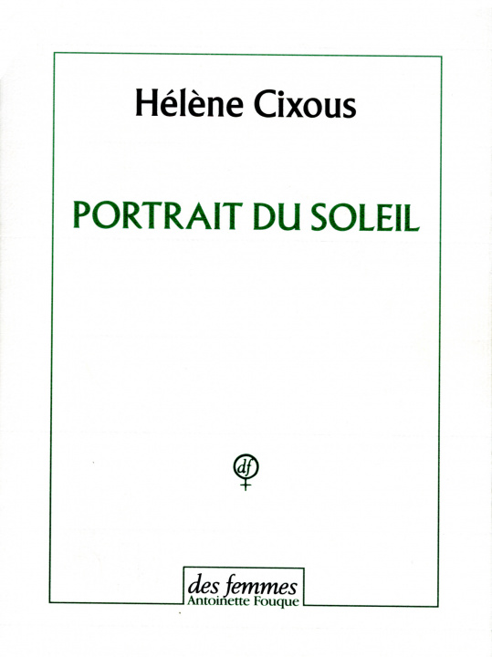 Knjiga Portrait du soleil Cixous