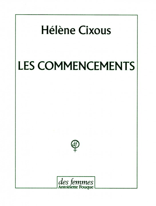 Książka Les commencements Cixous