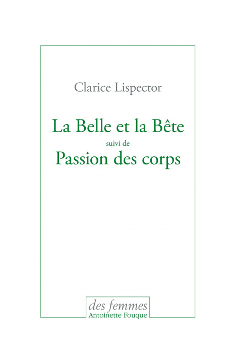 Kniha La Belle et La Bête Lispector