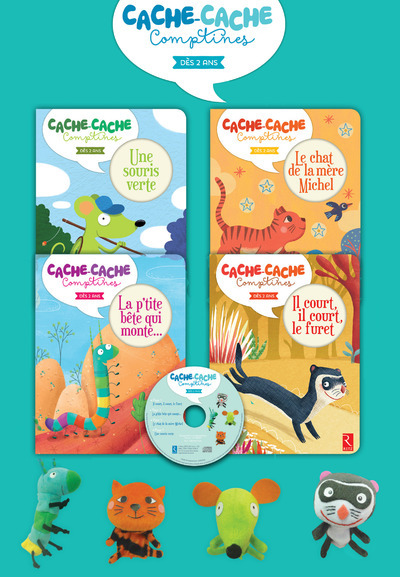 Knjiga Pack 4 albums cache cache comptines Philippe Boisseau