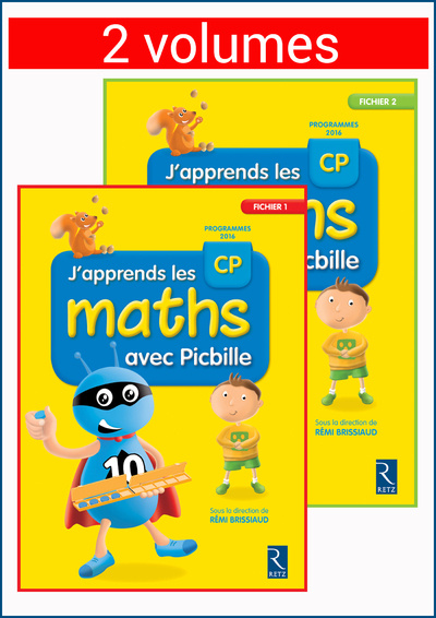Kniha J'apprends les maths avec Picbille CP - 2 volumes sous blister Rémi Brissiaud