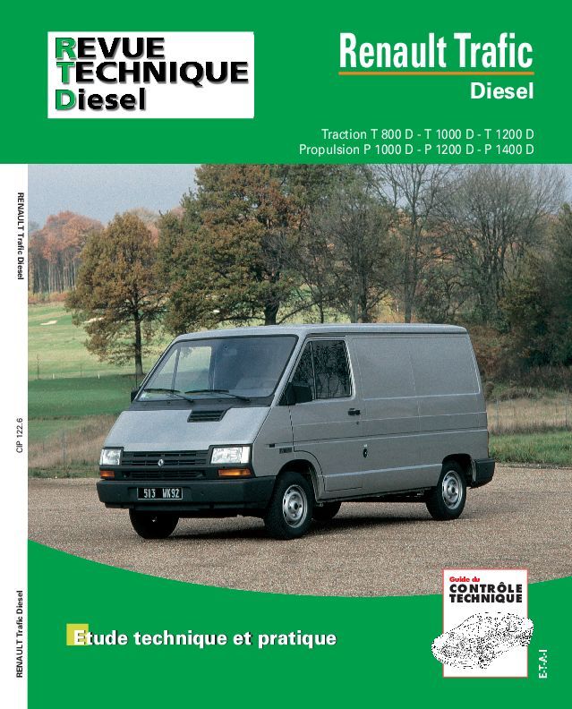 Kniha Renault Trafic Diesel - traction T800D, T1000D, T1200D, propulsion P1000D, P1200D, P1400D ETAI