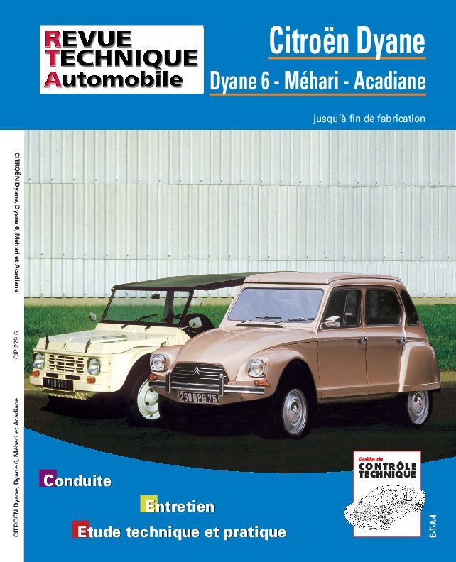 Книга Citroën Dyane - Dyane 6, Méhari, Acadiane ETAI