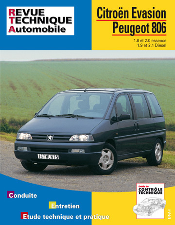 Kniha Citroën Evasion, Peugeot 806 - tous types moteurs essence et turbo Diesel ETAI