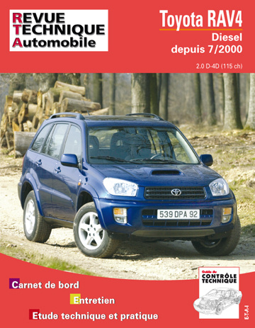 Kniha Toyota RAV4 - diesel depuis 7-2000 Etai