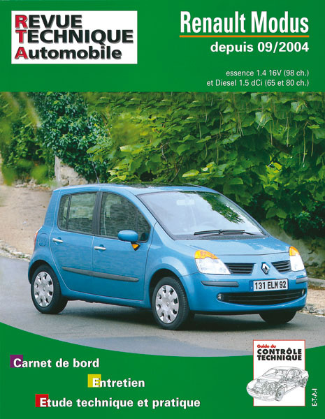 Carte Renault Modus - depuis 09-2004 ETAI
