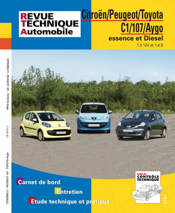 Carte Citroën, Peugeot, Toyota - C1, 107, Aygo ETAI