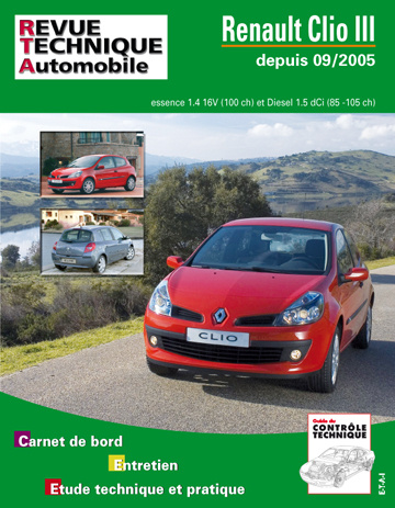 Book RTA B702.6 RENAULT CLIO III 1,4V 16V+1.5DCI 85/105 ETAI