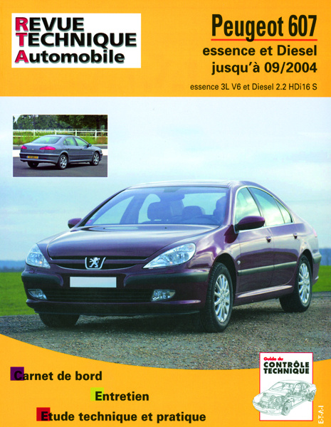 Book Peugeot 607 - essence et diesel jusqu'à 09-2004 Etai