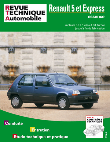 Libro Renault 5 et Express - moteurs essence atmosphérique de 0.91 à 1.41 ETAI