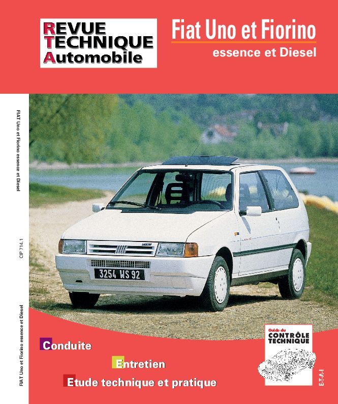 Kniha Fiat Uno 45, 55, Selecta, 60, 70, turbo ie, Fiat Uno Diesel et turbo Diesel, Fiat Fiorino Diesel ETAI