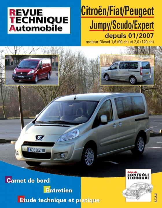 Carte Citroën Jumpy, Fiat Scudo, Peugeot Expert - depuis 01-2007 ETAI