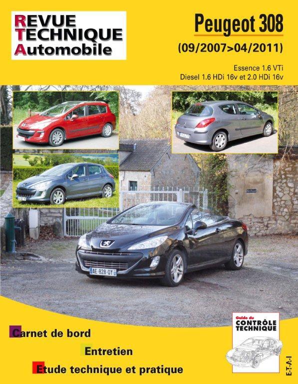 Carte Peugeot 308 - 09-2007 > 04-2011 ETAI