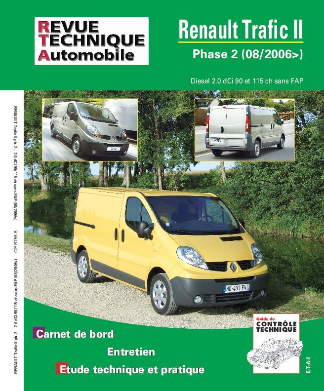 Carte Renault Trafic II - phase 2, 08-2006> ETAI