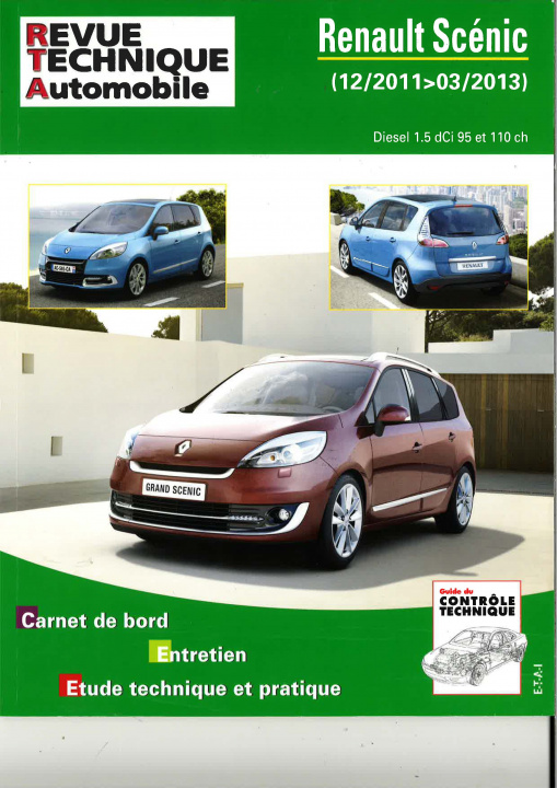 Carte Renault Scénic - 12-2011>30-2013 ETAI