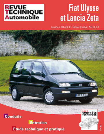 Kniha Fiat Ulysse et Lancia Zeta - essence 1.8 et 2.0, diesel turbo 1.9 et 2.1 ETAI