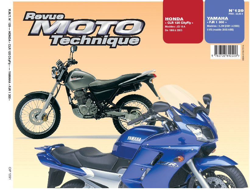 Livre RMT 129.1 HONDA CLR 125 - YAMAHA FJR 1300 ETAI