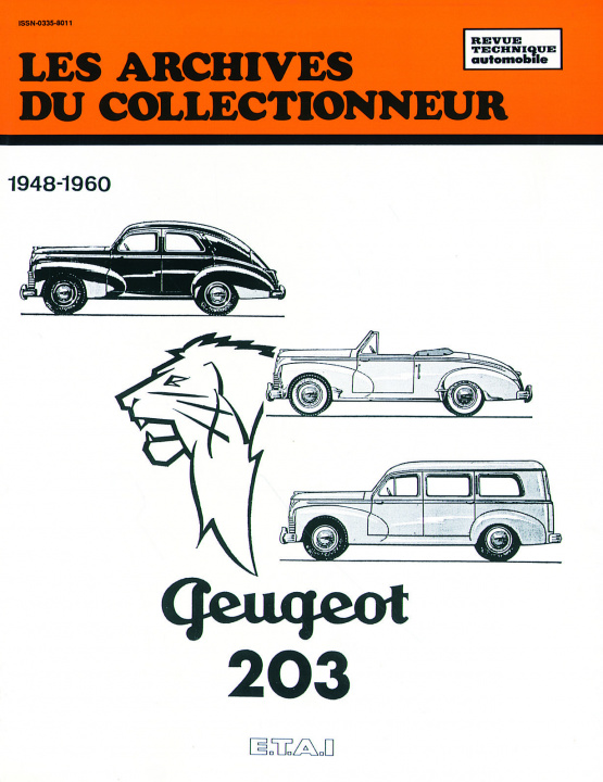 Kniha PEUGEOT 203 (1948/1960) N  11 ETAI