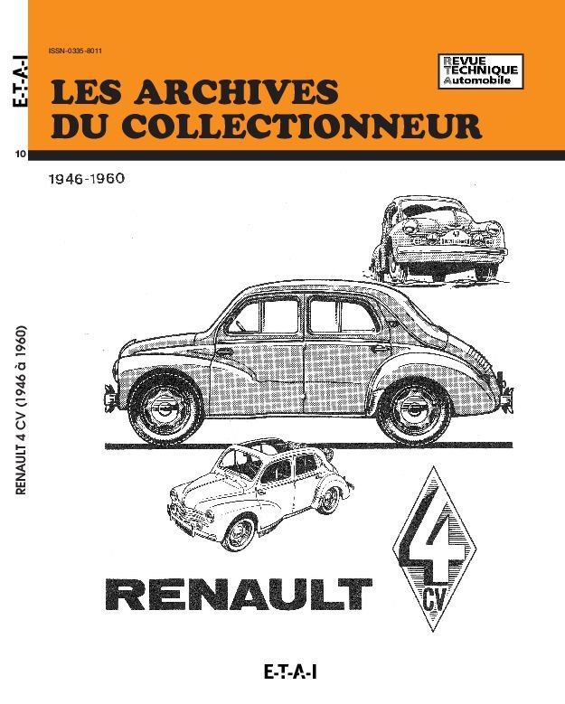 Kniha RENAULT 4 CV (1946/1960) N  10 ETAI