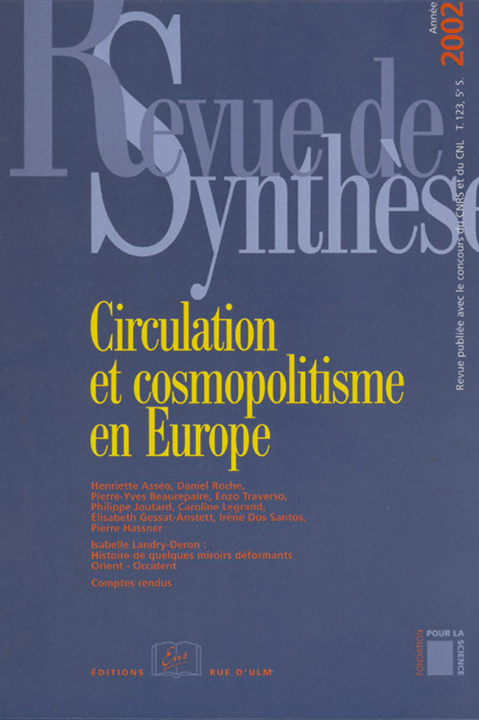 Knjiga Revue de Synthese / 2002-N°123 