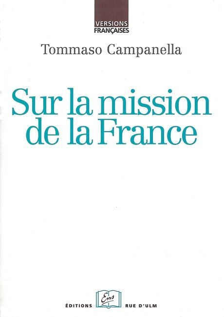 Kniha Sur la Mission de la France Tommaso Campanella
