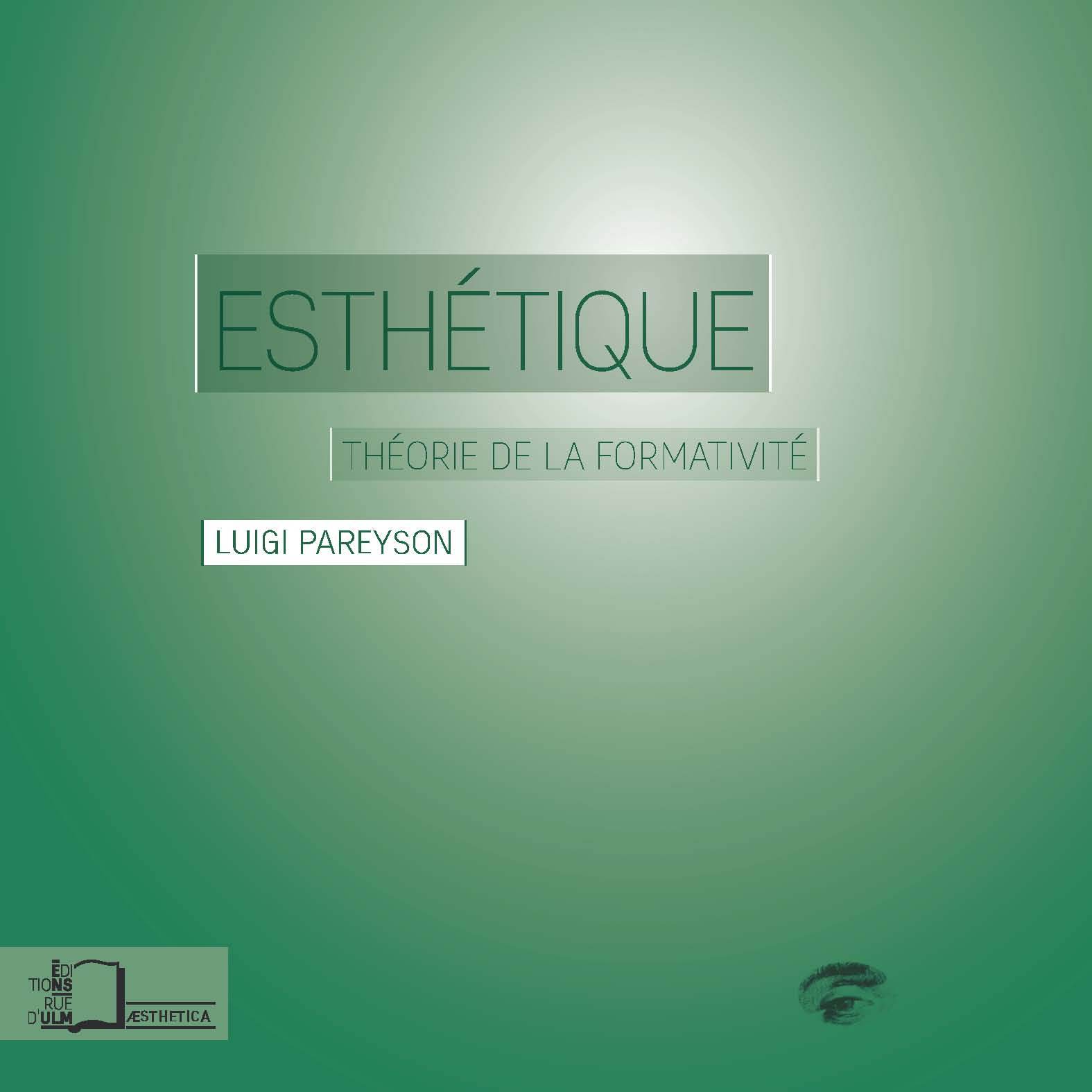 Book Esthétique Luigi Pareyson