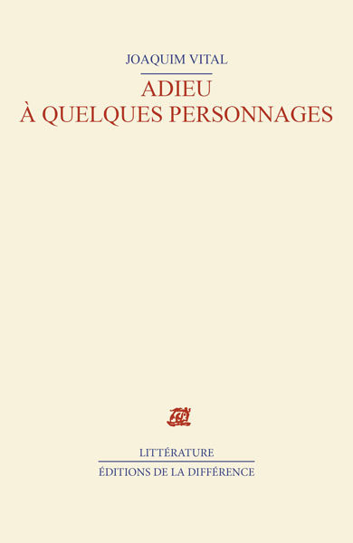Book Adieu à quelques personnages VITAL Joaquim
