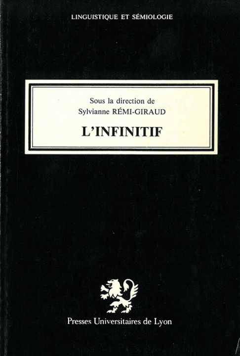 Knjiga L'Infinitif Rémi-Giraud