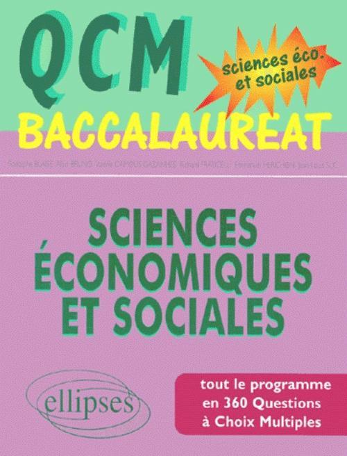 Kniha QCM Baccalauréat - sciences économiques et sociales Bruno