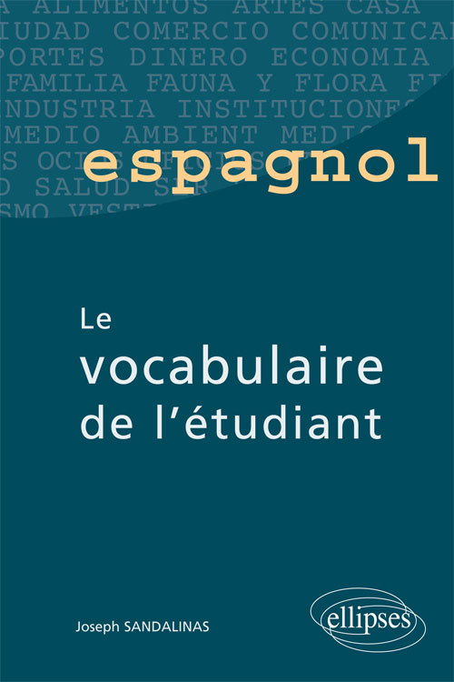 Carte Espagnol - Le vocabulaire de l'étudiant Sandalinas