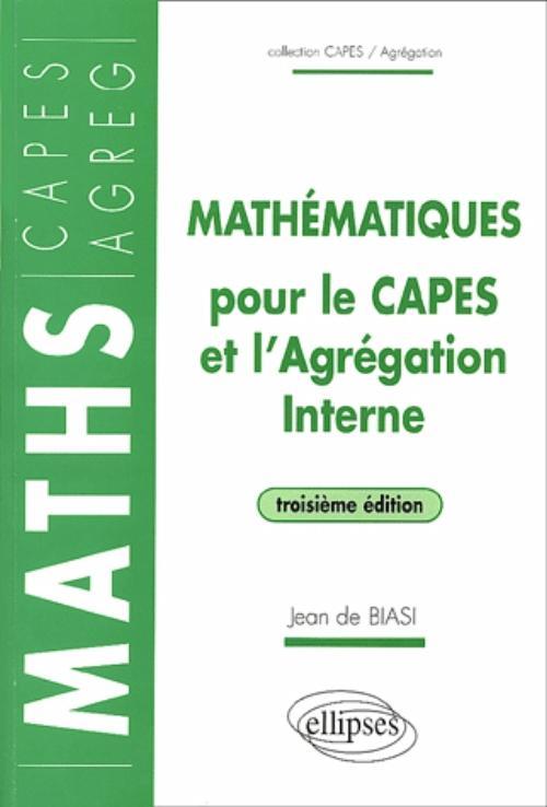 Knjiga Mathématiques pour le CAPES et l'Agrégation interne - 3e édition De